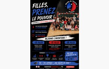 Recrutement filles -13ans, -15ans et -18ans