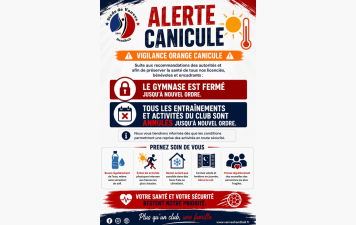 Gymnase fermé - Canicule