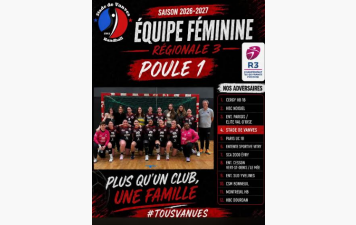 Equipe 1F - Saison 26/27