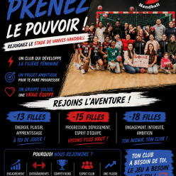 Recrutement filles -13ans, -15ans et -18ans